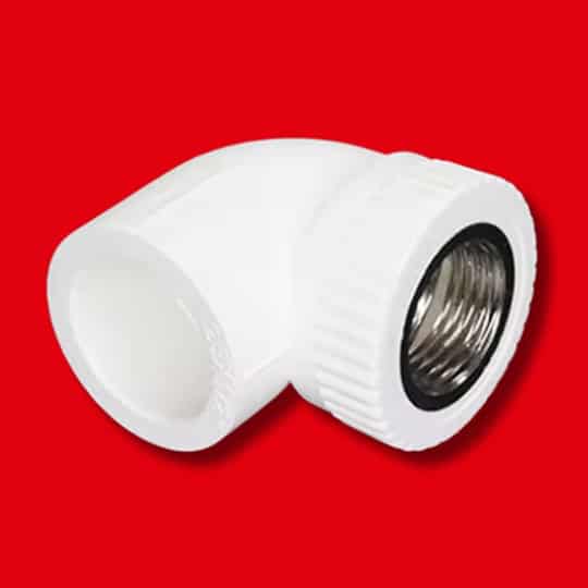Coudes femelle pour raccordement pprc blanc