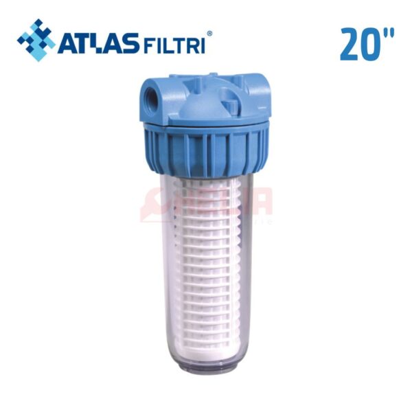 Filtre à eau tamis transparent 20" LONG ATLAS FILTRI