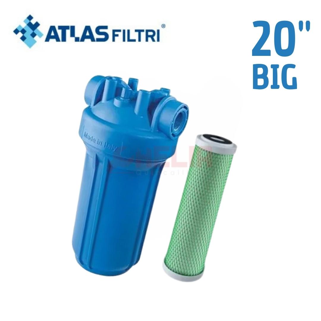 Filtre à eau au charbon BLEU BIG 20 ATLAS FILTRI Filtre à eau au charbon BLEU BIG 20 ATLAS FILTRI