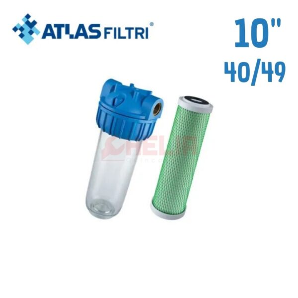 Filtre à eau au charbon transparent BIG 10 4049 ATLAS FILTRI