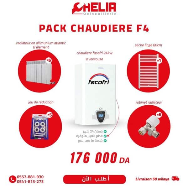 Pack Chaudière murale Facofri 24kw pour F4