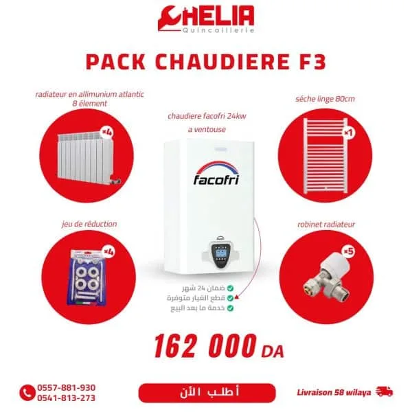 pach chaudiere murale f3 au meilleur prix en algérie