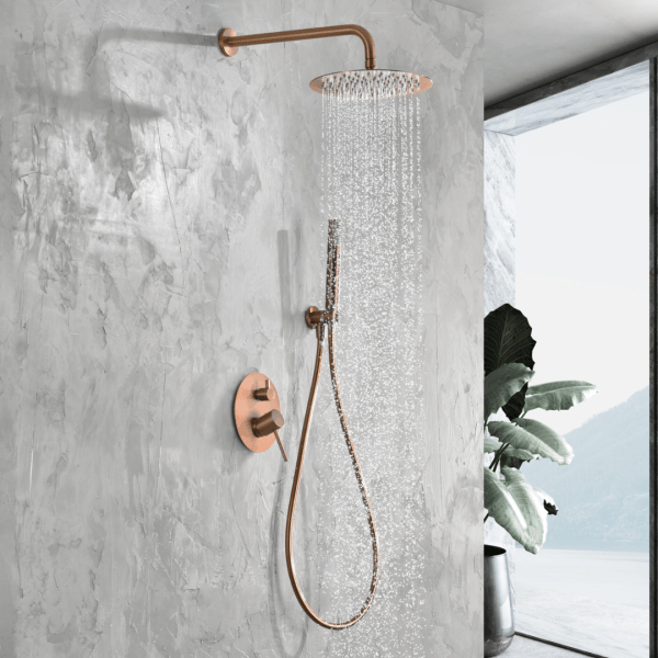 colonne de douche encastre menza rose imex