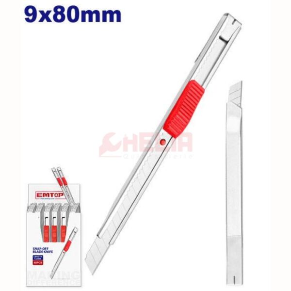 Cutter 9mmx80mm EMTOP  ESNK09001