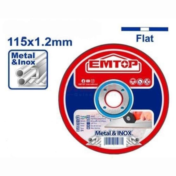Disque à couper abrasif en métal EMTOP  EACD211550S