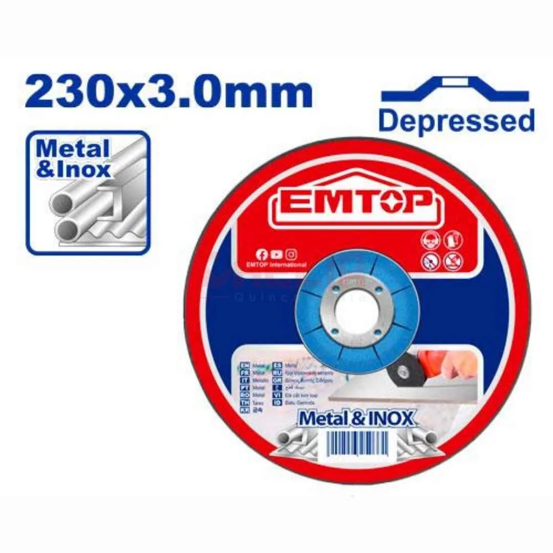 Disque à couper métal 230mm 3.0 EMTOP EACDH302301
