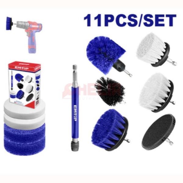 Jeu de brosse 11PCS EMTOP ECB1101
