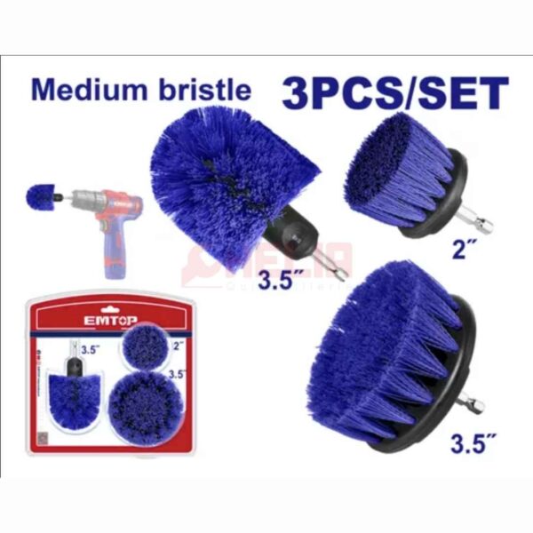 Jeu de brosse 3PCS EMTOP ECB0301