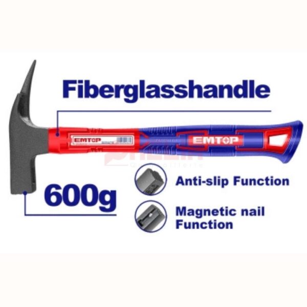 Marteau arrache clou 600GR EMTOP  EHAMCH1606