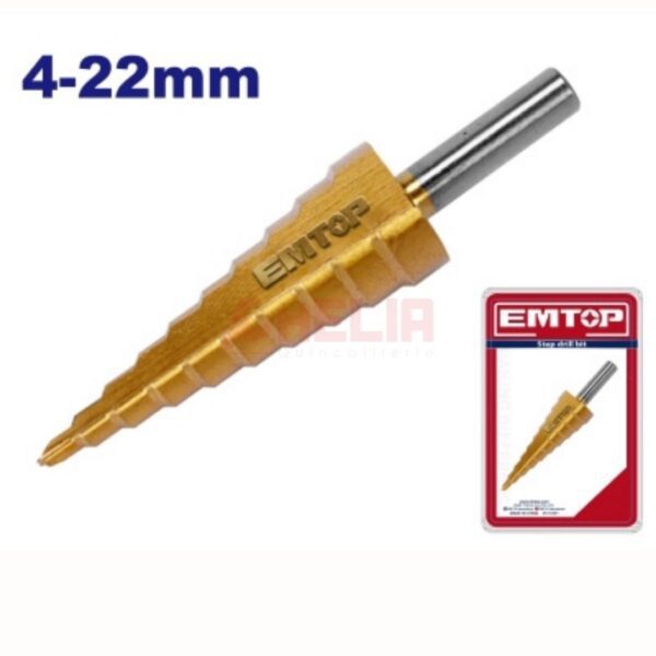 Mèche métal 4-22MM triangle EMTOP ETDB1604221