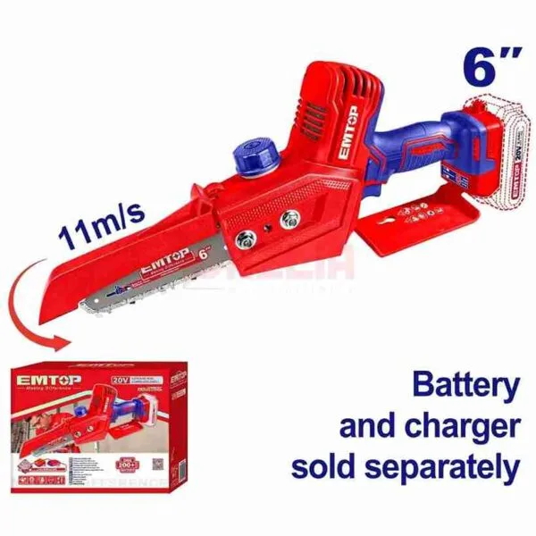 Scie à Chain Bois 6'' 20V EMTOP ELGA2068