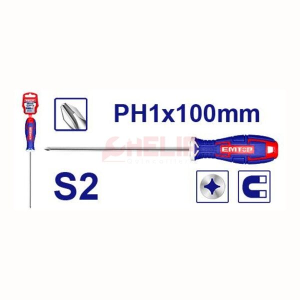 Tournevis phillips PH1100MM EMTOP ESDRPH1402