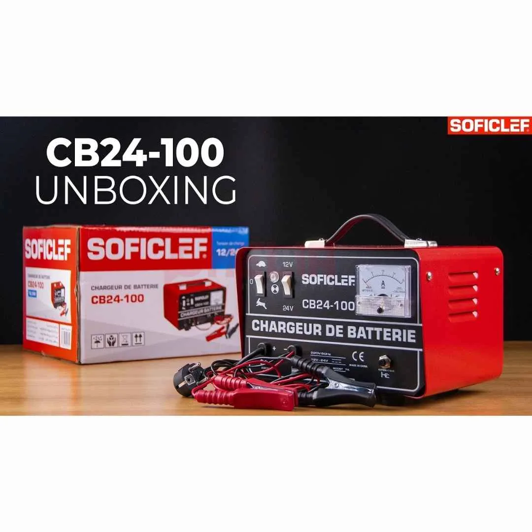 Chargeur de batterie 12-24V 40-100Amp SOFICLEF CB24-100