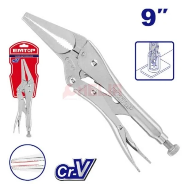 Pince à étau long EMTOP ELPRLN0901