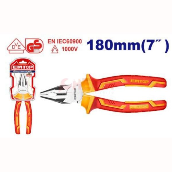 Pince universel isolant 180mm EMTOP EPLRC0731