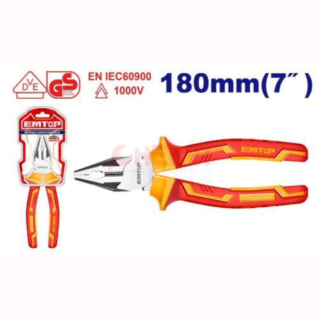 Pince universel isolant 180mm EMTOP EPLRC0731(2) Pince universel isolant 180mm EMTOP EPLRC0731