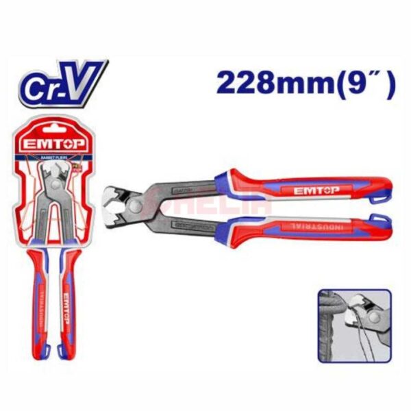 Tenaille 9228mm poignée ergonomique EMTOP EPLRR0921