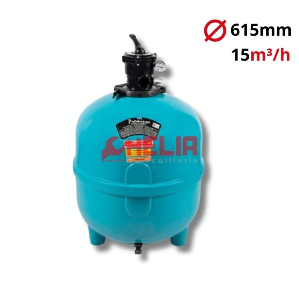 Filtre Piscine 15m³/h D615mm GEMAS | 021923