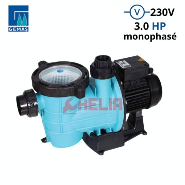 Pompe pour piscine 3.0HP 230V monophasé GEMAS 0111STRN300M